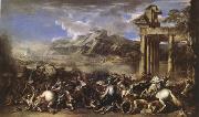 Salvator Rosa A Herois Battle (mk05) oil painting on canvas